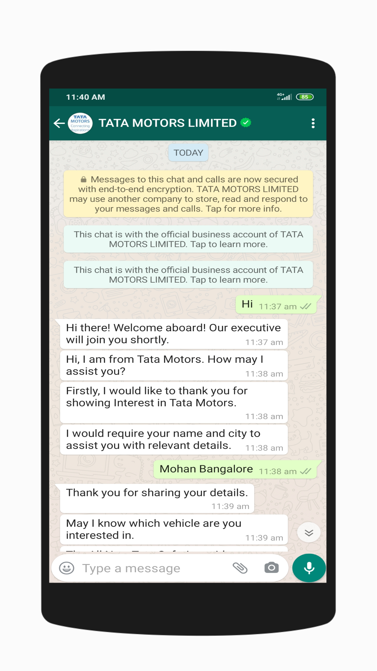 Screenshot View